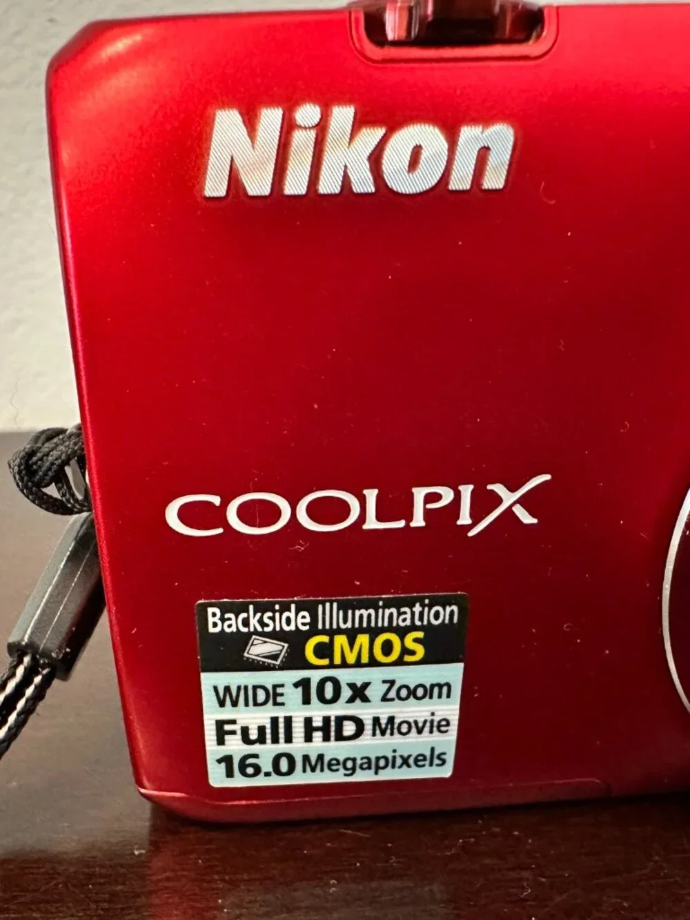 Nikon COOLPIX S6300 Digital Camera 16.0MP 10X Optical Zoom Red 90%